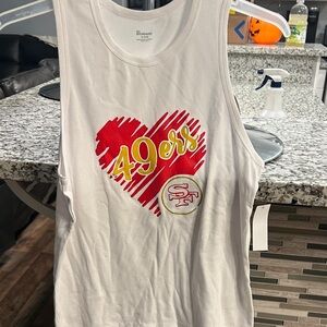 San Francisco 49ers White Tank Top